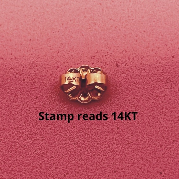 Vintage 14k Gold and Grey Pearl Stud Earrings (EUC) - Picture 5 of 5